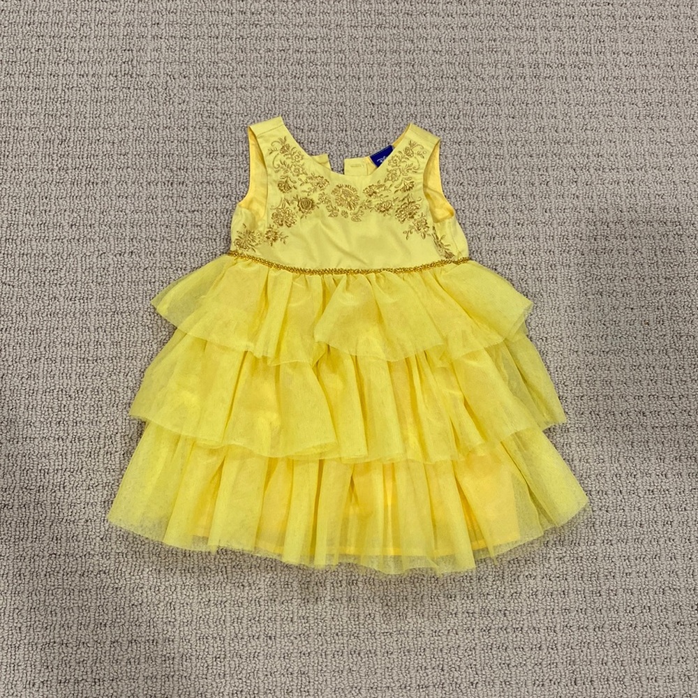 Disney yellow dress 18 months